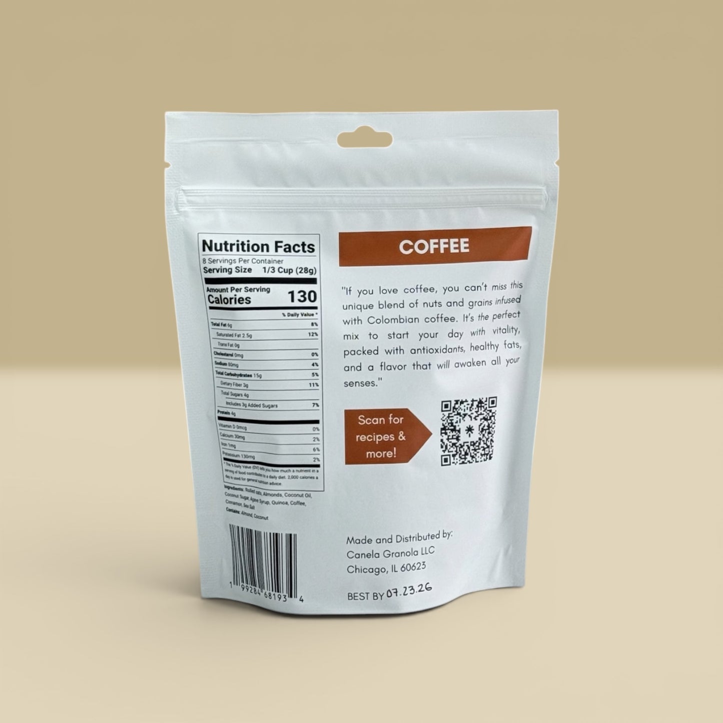 3-Pack Granola Combo: 2 Coffee + 1 Original | Natural, Artisan & Crunchy | healthy | organic | Vegan