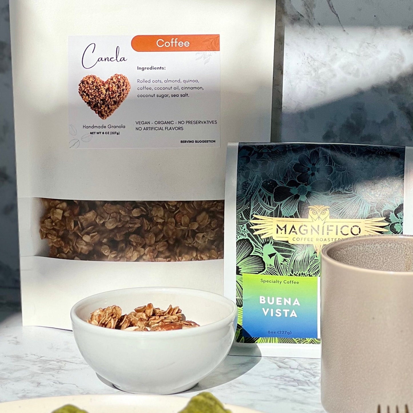 3 Bags of granola, handmade, healthy, vegan, organic, Flavors: 2 Original and 1 Coffee.