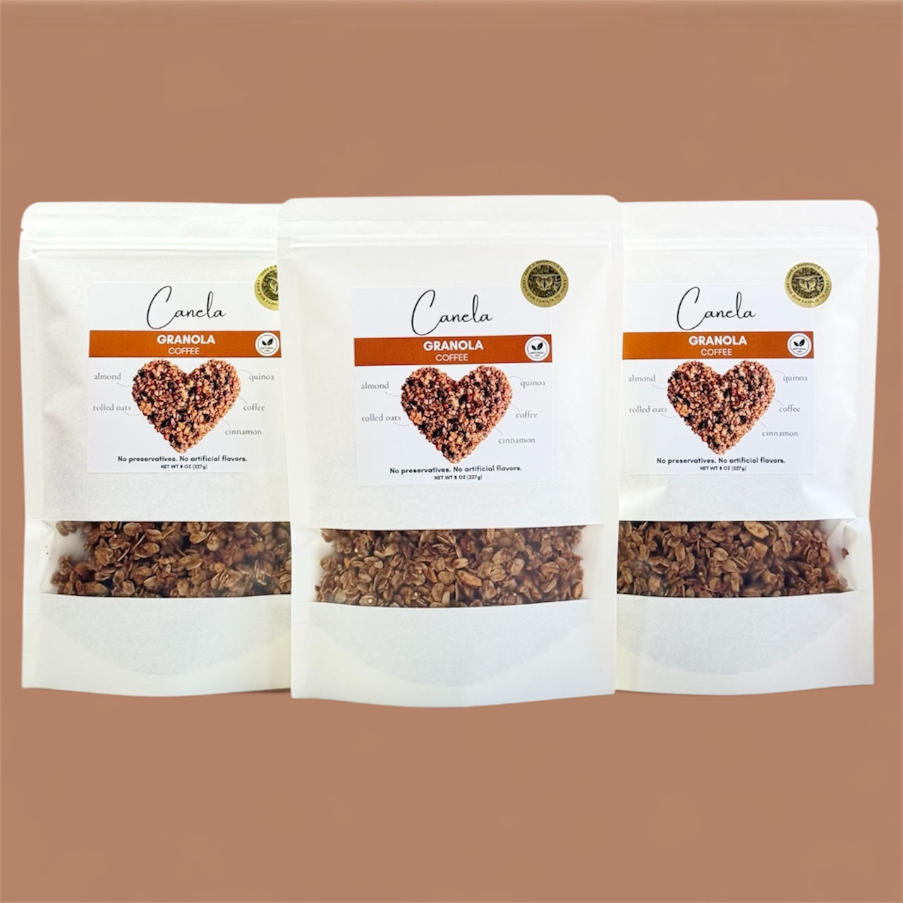 3 Pack – Coffee Granola – Handcrafted, Healthy & Naturally Energizing