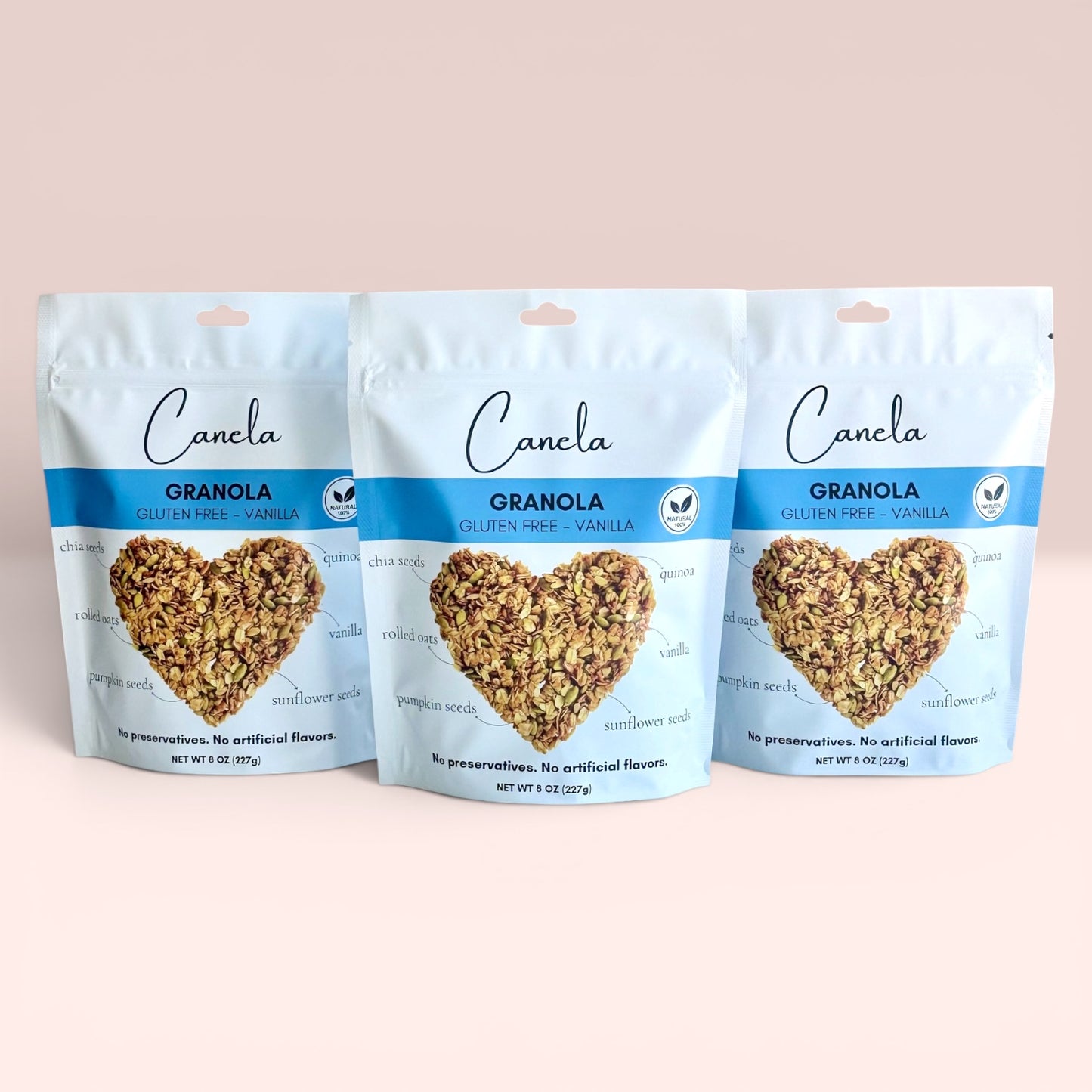 3 Pack – Vanilla Seed Granola | Gluten-Free, Nut-Free & Handcrafted Crunch