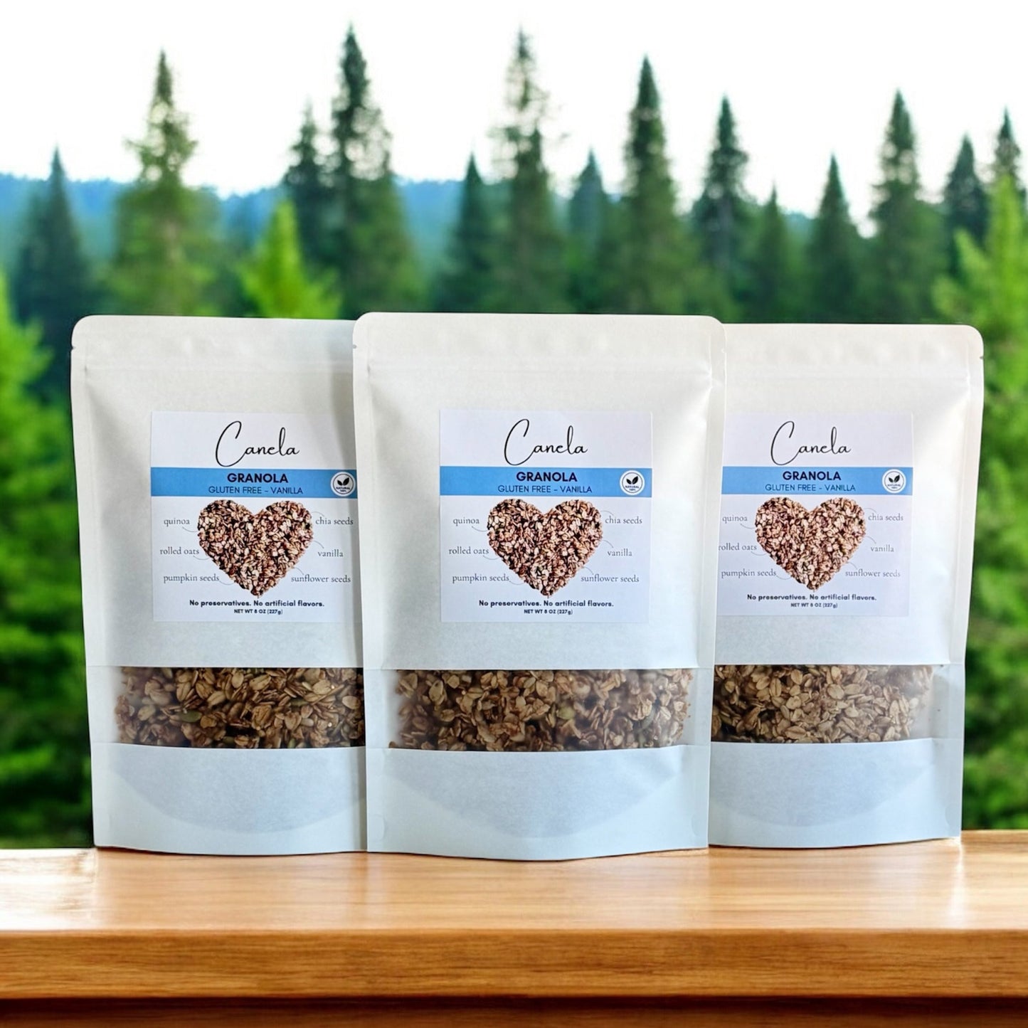 3 Bags Vanilla Crunch Handmade Granola