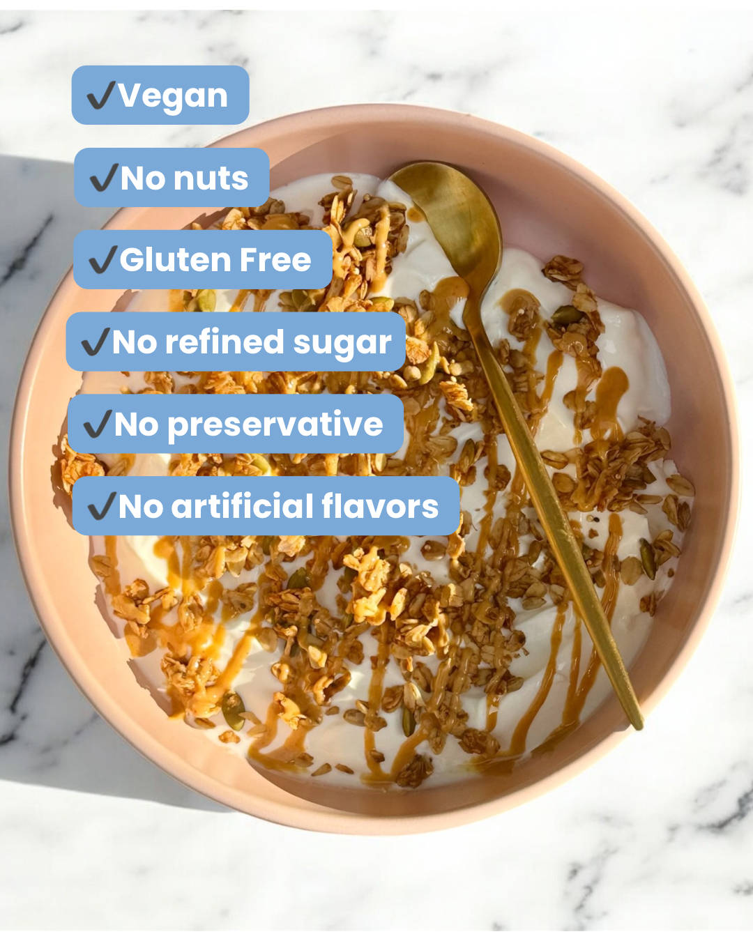 3 Pack – Vanilla Seed Granola | Gluten-Free, Nut-Free & Handcrafted Crunch