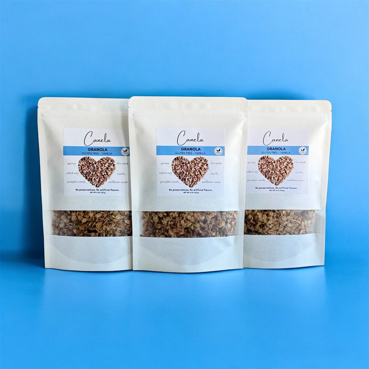 3 Bags Vanilla Crunch Handmade Granola