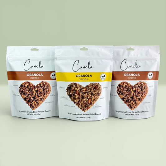 3-Pack Granola Combo: 2 Coffee + 1 Original | Natural, Artisan & Crunchy | healthy | organic | Vegan