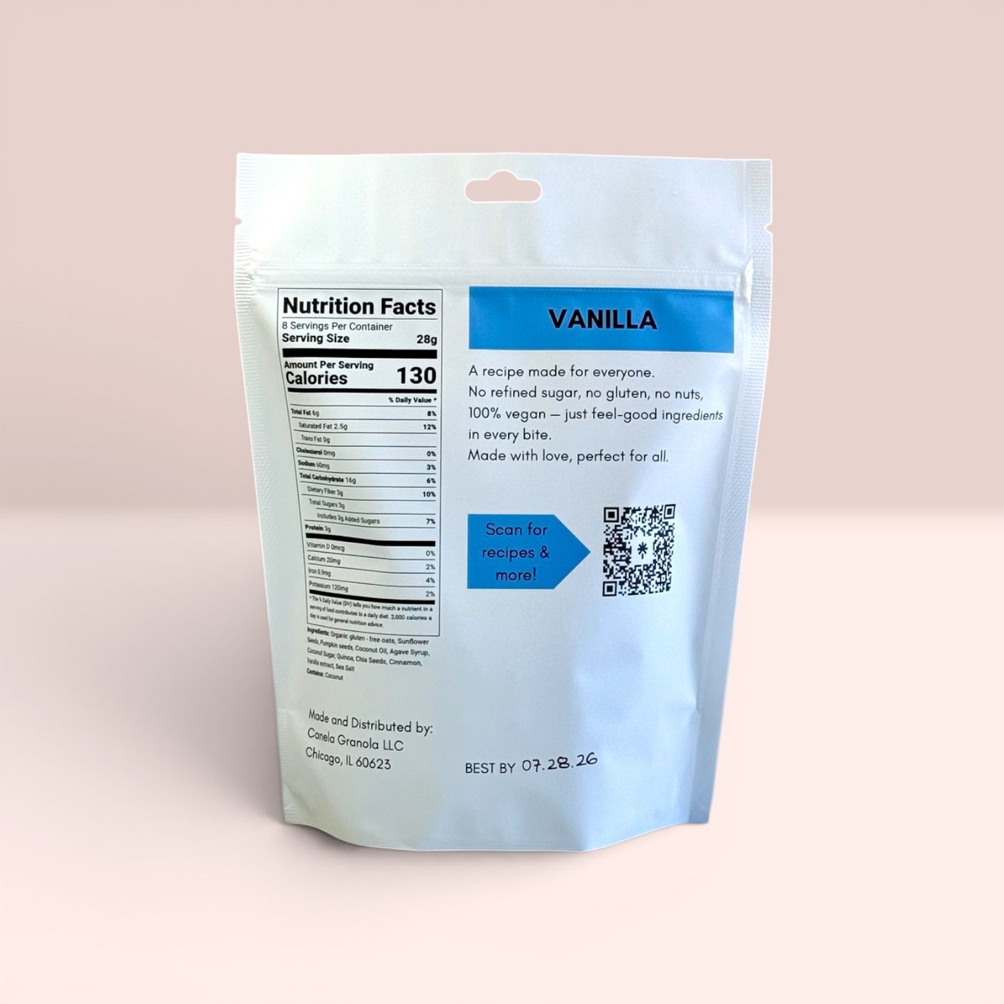 3 Pack – Vanilla Seed Granola | Gluten-Free, Nut-Free & Handcrafted Crunch