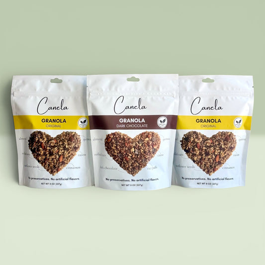 3-Pack Granola Combo: 2 Original + 1 Dark Chocolate | Natural, Artisan & Crunchy | healthy | organic
