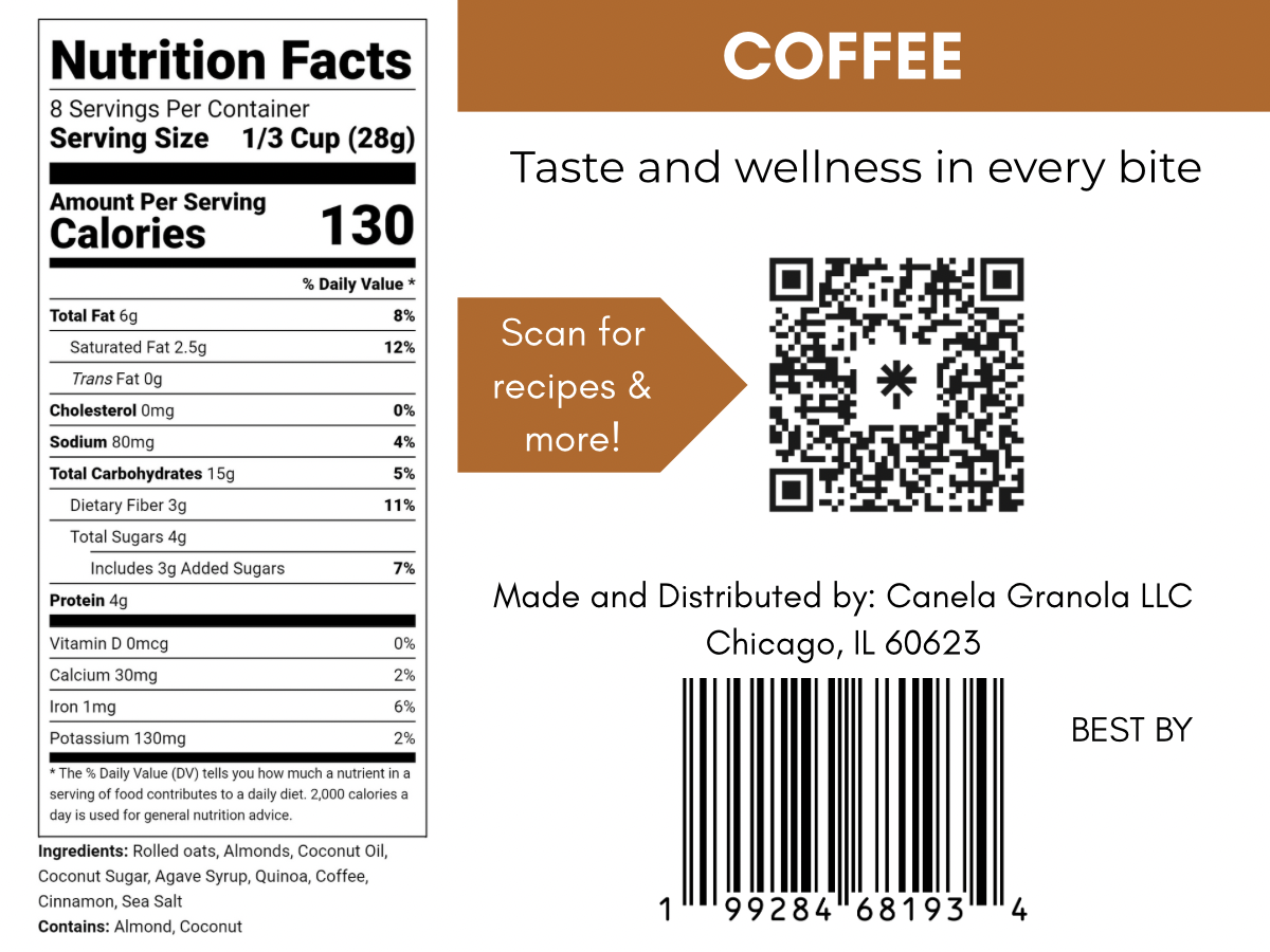 3 Pack – Coffee Granola – Handcrafted, Healthy & Naturally Energizing